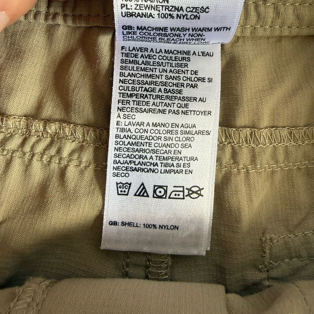 North Face Noble Stretch Hiking Pants Women's 6 SHORT Khaki Roll‎ Up Convertible - Picture 12 of 12